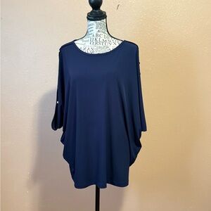 Comfortable Navy Women's Blouse